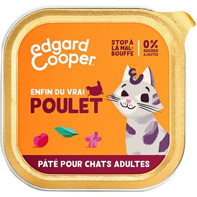 12x85g Edgard & Cooper Adult Graanvrije Kip Paté - Paté pour chat 12x85g Edgard & Cooper Adult Graanvrije Kip Paté - Paté pour chat