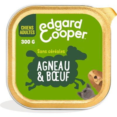 18x300g Edgard & Cooper Adult graanvrij lam, rund - Hondenvoer 18x300g Edgard & Cooper Adult graanvrij lam, rund - Hondenvoer
