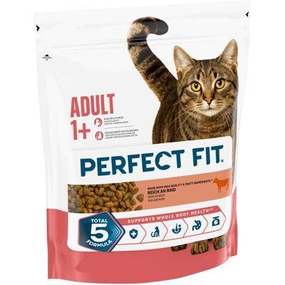 2 x 1,4 kg Active 1+ Rijk aan Rund Perfect Fit Kattenvoer 2 x 1,4 kg Active 1+ Rijk aan Rund Perfect Fit Kattenvoer