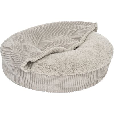 zooplus Exclusive Hondenbed Flocke Vervangende Hoes Ø65cm, Lichtgrijs Hond zooplus Exclusive Hondenbed Flocke Vervangende Hoes Ø65cm, Lichtgrijs Hond