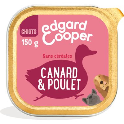 22x 150g Edgard & Cooper Hond Puppy graanvrij eend & kip natvoer 22x 150g Edgard & Cooper Hond Puppy graanvrij eend & kip natvoer