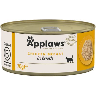 24x70g Kippenborst Applaws Kattenvoer 24x70g Kippenborst Applaws Kattenvoer