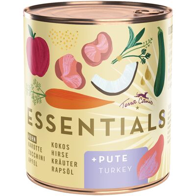 6x780g Terra Canis Essential 8+ Kip & Kalkoen nat hondenvoer 6x780g Terra Canis Essential 8+ Kip & Kalkoen nat hondenvoer