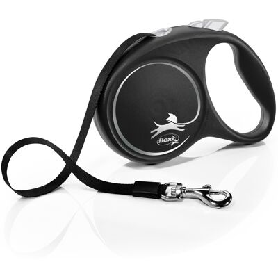 Flexi Black Design Rollijn Tape Zwart L, 5m Hond Flexi Black Design Rollijn Tape Zwart L, 5m Hond