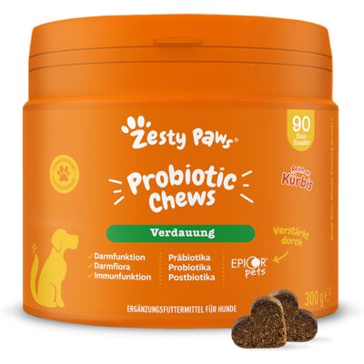 Zesty Paws Probiotic Chews Pompoen 90 kauwtabletten aanvullende voeding voor honden Zesty Paws Probiotic Chews Pompoen 90 kauwtabletten aanvullende voeding voor honden