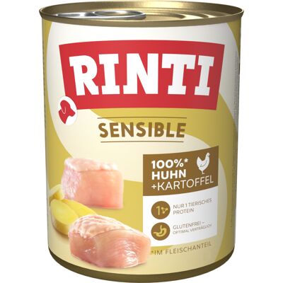 6x800g Rinti Sensible Kip & Aardappel 6x800g Rinti Sensible Kip & Aardappel