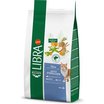 12kg Libra Cat Sterilized Droog tonijn kattenvoer 12kg Libra Cat Sterilized Droog tonijn kattenvoer