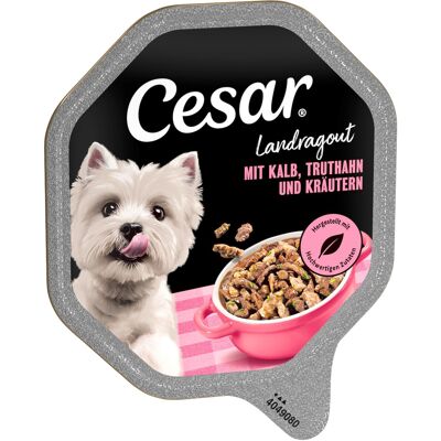 Megapack Cesar kuipjes 28 x 150 g - Landstoofpotje met kalfsvlees en kalkoen Megapack Cesar kuipjes 28 x 150 g - Landstoofpotje met kalfsvlees en kalkoen
