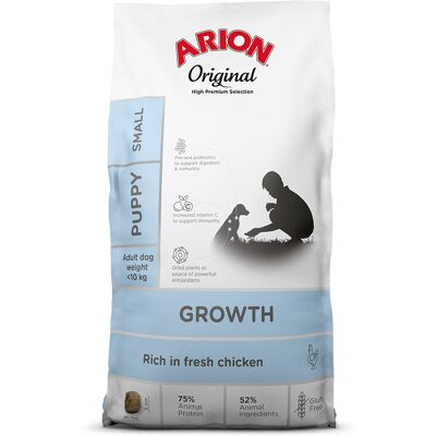 7kg Arion Original Growth Small Breed Kip hondenvoer droog 7kg Arion Original Growth Small Breed Kip hondenvoer droog