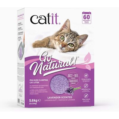 5.6kg Catit Go Natural kattenbakvulling met lavendelgeur kat 5.6kg Catit Go Natural kattenbakvulling met lavendelgeur kat