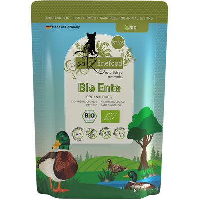 catz finefood Bio 12 x 85 g - No.505 Bio-Eend catz finefood Bio 12 x 85 g - No.505 Bio-Eend