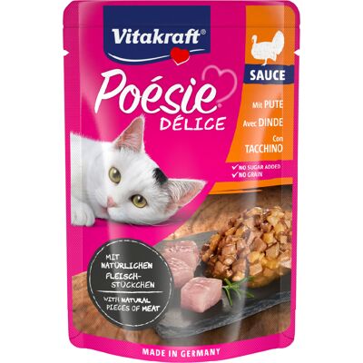 23x85g Vitakraft Poésie Délice kalkoen natvoer voor katten 23x85g Vitakraft Poésie Délice kalkoen natvoer voor katten