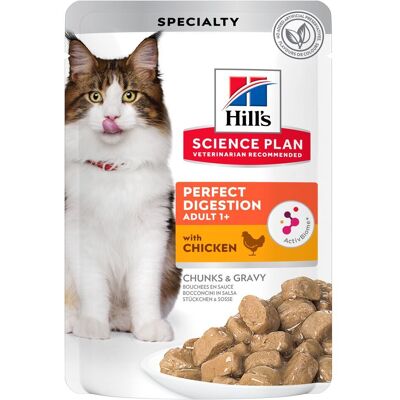 Hill's Science Plan Adult Perfect Digestion met Kip Kattenvoer - 12 x 85 g Hill's Science Plan Adult Perfect Digestion met Kip Kattenvoer - 12 x 85 g