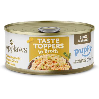 6x156g Applaws Puppy Taste Toppers naturel kipfilet met groenten nat hondenvoer 6x156g Applaws Puppy Taste Toppers naturel kipfilet met groenten nat hondenvoer