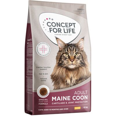 8 kg + 2 kg gratis! Concept for Life droogvoer voor katten 10 kg - Maine Coon Adult 8 kg + 2 kg gratis! Concept for Life droogvoer voor katten 10 kg - Maine Coon Adult