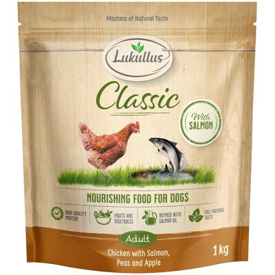 Lukullus Classic Kip & Zalm - Voordeelpakket: 5 x 1 kg Nieuw Receptuur Lukullus Classic Kip & Zalm - Voordeelpakket: 5 x 1 kg Nieuw Receptuur