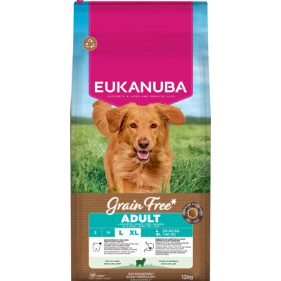Eukanuba Grain Free Adult Large Dogs Lam - 12 kg Eukanuba Grain Free Adult Large Dogs Lam - 12 kg