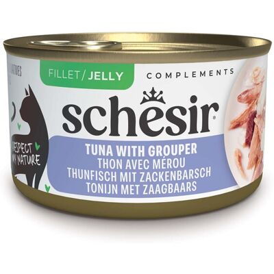 12x70g Schesir Complements in Gelee Thunfisch mit Zackenbarsch Katzenfutter nass 12x70g Schesir Complements in Gelee Thunfisch mit Zackenbarsch Katzenfutter nass