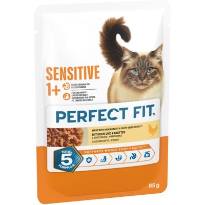 Perfect Fit Sensitive 1+ - Dubbelpak: Kip (24 x 85 g) Perfect Fit Sensitive 1+ - Dubbelpak: Kip (24 x 85 g)