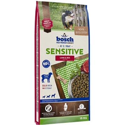15kg bosch Sensitive Lam & Rijst Hondenvoer 15kg bosch Sensitive Lam & Rijst Hondenvoer