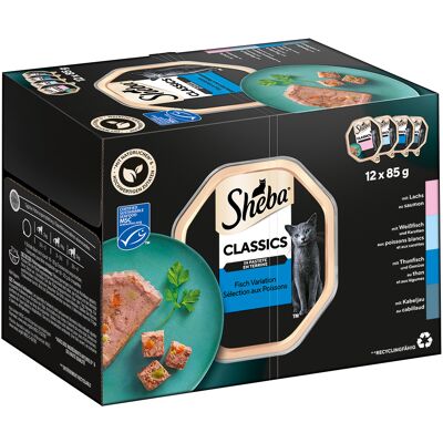 24x85g Variaties in Kuipjes in Paté Sheba Kattenvoer 24x85g Variaties in Kuipjes in Paté Sheba Kattenvoer