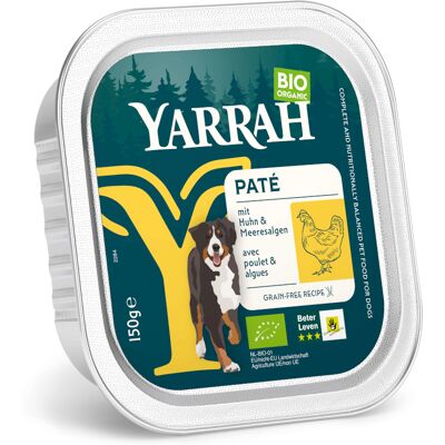 Yarrah Biologische Paté 12 x 150 g - Bio-Kip met Bio-Zeewier Yarrah Biologische Paté 12 x 150 g - Bio-Kip met Bio-Zeewier