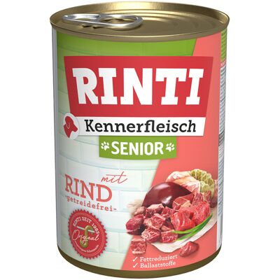 RINTI "Kennerfleisch" Senior 6 x 400 g - 12 x 400 g Rund RINTI "Kennerfleisch" Senior 6 x 400 g - 12 x 400 g Rund
