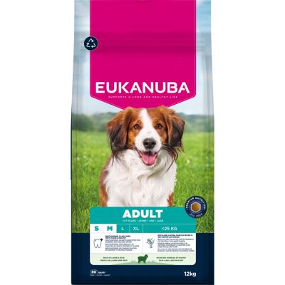 12kg Eukanuba Premium Nutrition Adult Small & Medium Breed Lamb & Rijst Droogvoer voor honden 12kg Eukanuba Premium Nutrition Adult Small & Medium Breed Lamb & Rijst Droogvoer voor honden