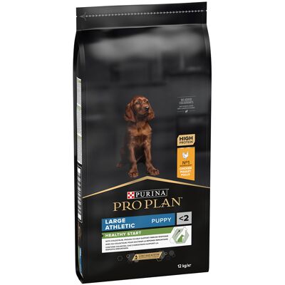 12kg Large Athletic Puppy Optistart Kip & Rijst Pro Plan Hondenvoer 12kg Large Athletic Puppy Optistart Kip & Rijst Pro Plan Hondenvoer