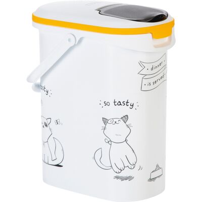 - tot 4 kg droogvoer - Curver Droogvoercontainer Kattensilhouet - tot 4 kg droogvoer - Curver Droogvoercontainer Kattensilhouet