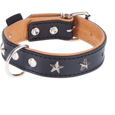 Maat 60: 45 - 55 cm halsomvang - Heim Leren Halsband Stars Maat 60: 45 - 55 cm halsomvang - Heim Leren Halsband Stars