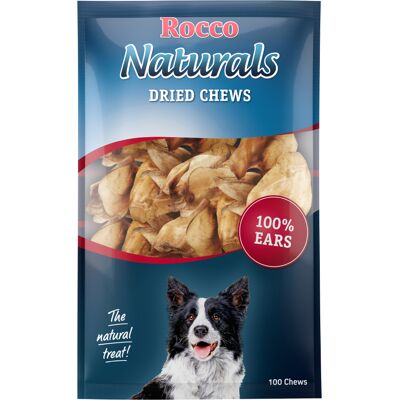 100 stuks Runderoren Natuur Rocco Hondensnack 100 stuks Runderoren Natuur Rocco Hondensnack