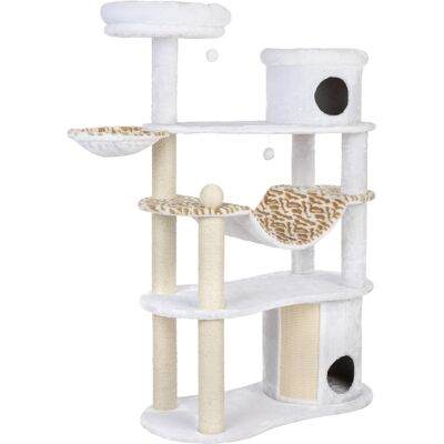 zooplus Exclusive White Tiger XXL Krabpaal Wit H184 x L115 x B55 cm zooplus Exclusive White Tiger XXL Krabpaal Wit H184 x L115 x B55 cm