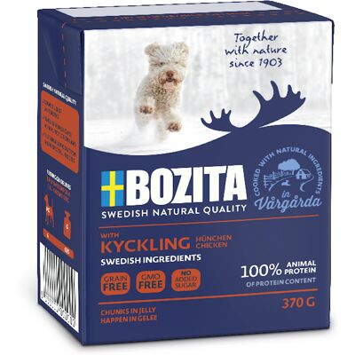 Bozita Hapjes in Gelei 12 x 370 g Hondenvoer - Kip Bozita Hapjes in Gelei 12 x 370 g Hondenvoer - Kip