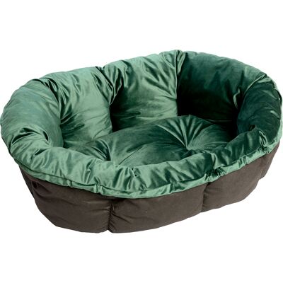 Ferplast Mandkussen Sofà - Fluweel Groen Maat 4: L64xB48xH25cm Hond Ferplast Mandkussen Sofà - Fluweel Groen Maat 4: L64xB48xH25cm Hond