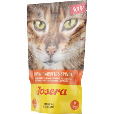 16x70g Josera Soup Kip met Wortel & Spinazie Kattenvoer nat 16x70g Josera Soup Kip met Wortel & Spinazie Kattenvoer nat