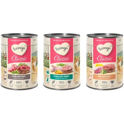 6x400g Classic Meat Mixpakket 2 (3 Smaken) Feringa Kattenvoer 6x400g Classic Meat Mixpakket 2 (3 Smaken) Feringa Kattenvoer
