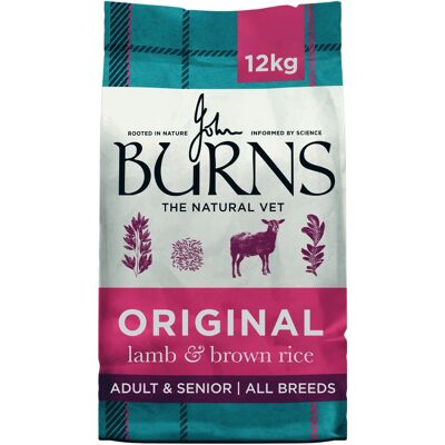 12kg Adult Original Lam & Bruine Rijst Burns Hondenvoer 12kg Adult Original Lam & Bruine Rijst Burns Hondenvoer