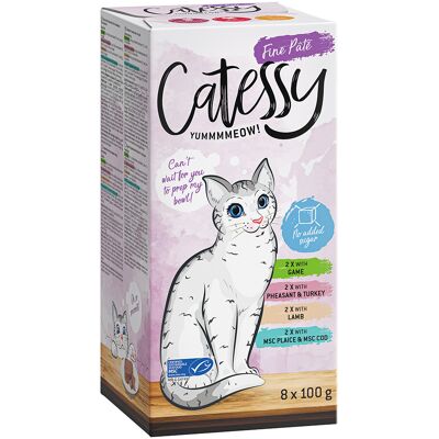 Mixpakket Catessy Kuipjes 32 x 100 g Kattenvoer - Fijne Paté Mix II Mixpakket Catessy Kuipjes 32 x 100 g Kattenvoer - Fijne Paté Mix II