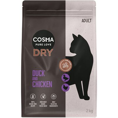 2kg Cosma Katten Droogvoer Eend & Kip 2kg Cosma Katten Droogvoer Eend & Kip