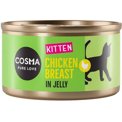 24x85g Kitten Kippenborst Cosma Original Kattenvoer 24x85g Kitten Kippenborst Cosma Original Kattenvoer