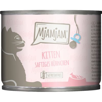 Voordeelpakket 24x200g MjAMjAM Kitten Sappige Kip met Zalmolie Natte Kattenvoer Voordeelpakket 24x200g MjAMjAM Kitten Sappige Kip met Zalmolie Natte Kattenvoer