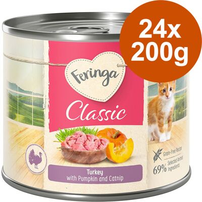 24x200g Gemengd Pakket (4 Smaken) Feringa Kattenvoer 24x200g Gemengd Pakket (4 Smaken) Feringa Kattenvoer