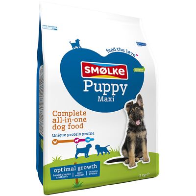 Smolke 2x3kg Puppy Maxi Optimal Growth Smølke Hondenvoer Smolke 2x3kg Puppy Maxi Optimal Growth Smølke Hondenvoer