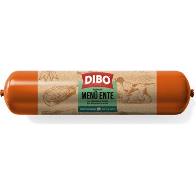 10x 800g DIBO Kookworst Menü Eend Honden natvoer 10x 800g DIBO Kookworst Menü Eend Honden natvoer