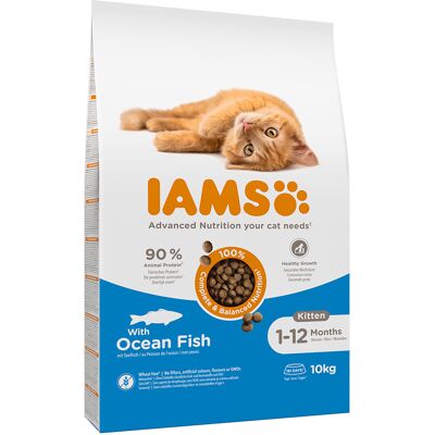 10kg Kitten met Zoutwatervis IAMS for Vitality Kattenvoer 10kg Kitten met Zoutwatervis IAMS for Vitality Kattenvoer