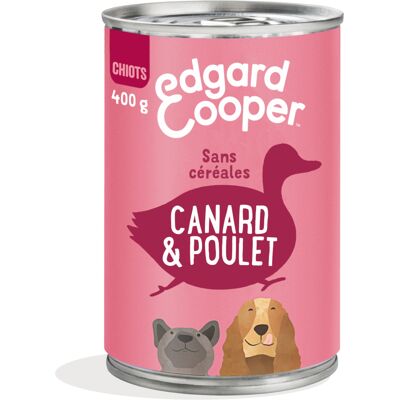 12x 400g Edgard & Cooper Puppy Graanvrij Eend & Kip natvoer voor honden 12x 400g Edgard & Cooper Puppy Graanvrij Eend & Kip natvoer voor honden