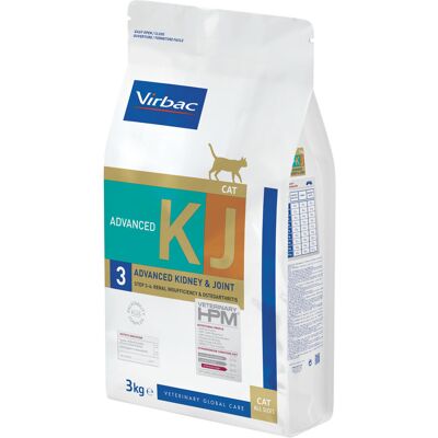 3kg Virbac Veterinary HPM Cat Advanced Kidney & Joint Support KJ3 droogvoer voor katten 3kg Virbac Veterinary HPM Cat Advanced Kidney & Joint Support KJ3 droogvoer voor katten