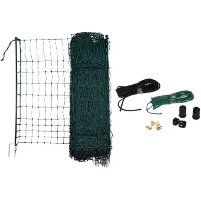 Kerbl gevogeltenet dubbele punt zonder stroom 25m x 106cm voor vogels Kerbl gevogeltenet dubbele punt zonder stroom 25m x 106cm voor vogels