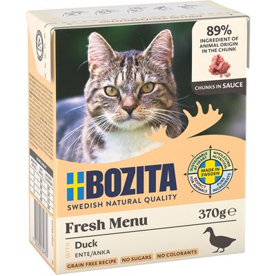 24x370g stukjes in Saus met Eend Bozita Kattenvoer 24x370g stukjes in Saus met Eend Bozita Kattenvoer